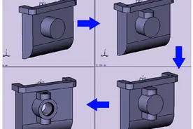 中望CAD创建涡轮减速器箱体设计教程图片