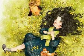 韩国画师笔下的治愈系丛林女孩图片