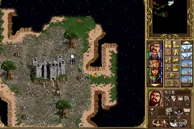 英雄无敌3泰坦大战冰元素，在绝对的数量面前只能依靠魔法苟命图片