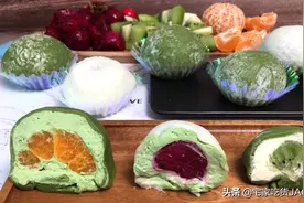 水果奶油大福，入口冰爽软糯，新年小甜品，一口爆汁，好吃到爆图片