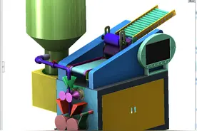 用SolidWorks（2014版）设计的：全自动仿手工饺子机图片