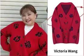 春晚造型都不简单！张雨绮保安制服是潮牌，贾玲福字毛衣也不便宜图片