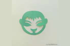 幼儿园手工，简单剪纸教程，用一张纸剪出一个小男孩的头像图片