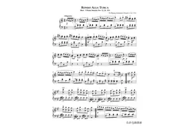 莫扎特 土耳其进行曲 五线谱 原版带指法Alla Turca图片