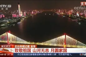 东方时空聚焦长江灯光秀，主持人感慨：“这就是岁月静好的模样！”图片
