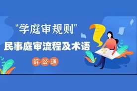 京小槌普法 | 民事庭审流程及术语图片