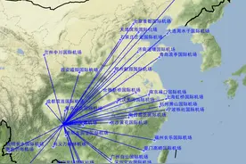茅台机场2020年冬春季航线地图图片