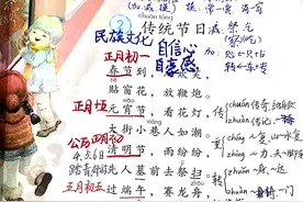 二年级语文下册识字2《传统节日》笔记图片