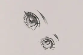 教你用铅笔手绘一双漂亮的动漫人物眼睛 超详细步骤快来学习吧图片