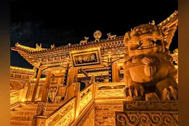 五台山绝美夜景 广化寺图片