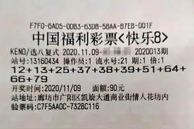河北首注快乐8“选八中八”大奖诞生图片