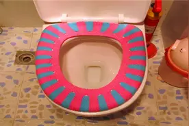 卫生间马桶垫不用买，一件旧毛衣就能做好几个，简单又实用图片