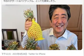 安倍晒出与台湾凤梨合影，引来蔡英文狂舔，吃了不怕肠炎复发？图片