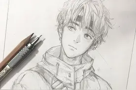 素描人物速写与漫画人物插画手绘图片