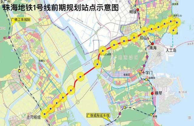 珠海将迎来首条“地铁”！线路图首次曝光