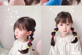 小女孩怎么扎辫子更好看？几种简单的扎发，新手妈妈也能学会图片