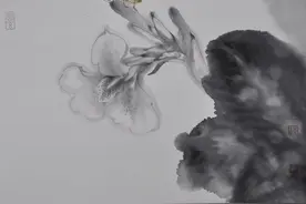 以工笔、写意相结合，意境优雅的钟真花鸟作品图片