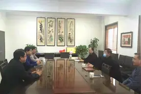 廊坊师范学院校长杨学新、副校长李继林一行到廊坊市文联考察交流图片