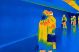 热成像不小心暴露了妹子的小秘密，太坏了！图片