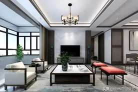133㎡新中式婚房，小户型装出质感，这一点真的太重要了图片