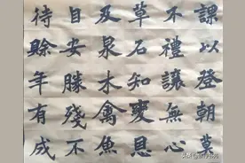 景堂临古:《张猛龙碑》是魏碑楷书中阳刚风格的代表，继续临写图片