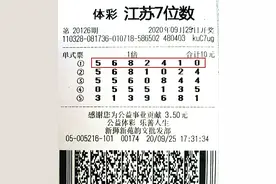 生日号再立功！苏州老伯领走体彩500万图片