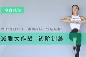 8分钟减脂大作战，美女教练7天瘦身计划，初级阶段零基础无器械视频封面