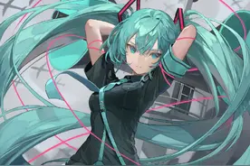 这位画师笔下的妹子眼神都好凌厉，特别是初音未来，这眼神爱了图片