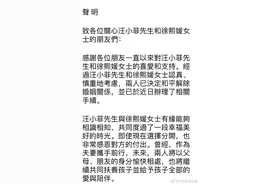 汪小菲大S发布离婚声明 ​​​：将继续共同抚养孩子图片