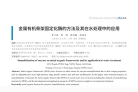 金属有机骨架固定化酶的方法及其在水处理中的应用图片