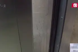 太恶心！青岛一饿了么外卖小哥送餐路上在电梯里小便，已向业主短信道歉图片