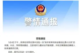 警方通报“商场保安猥琐小女孩”：嫌疑人归案图片