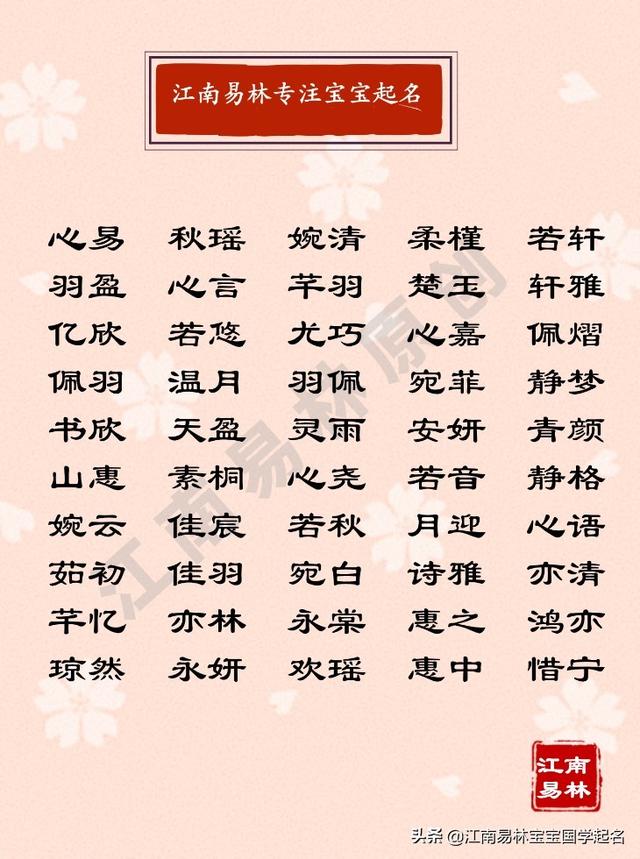 这些圆圆满满、甜甜美美的女孩名字，最适合暖心小棉袄