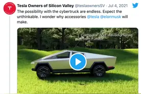 趣闻|特斯拉也出房车了？Cyber​​truck改装露营车曝光,获马斯克点赞图片