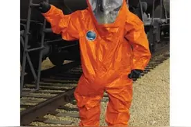 雷克兰气密型A级防化服ICP640内置呼吸背囊防护服图片