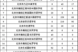 北京朝阳21所具有招生资质的民办校 这几所面向全市招生图片