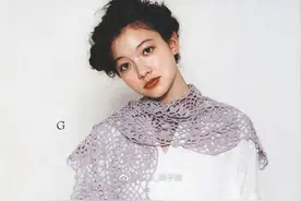 俏皮的钩针六角拼花柔美披肩，附图解图片