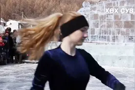 别以为蒙古只有壮汉，这位金发碧眼混血蒙古姑娘展现出公主的美视频封面