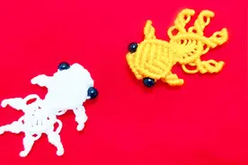 手工编绳教程：可爱的小金鱼编法，原来这么简单！