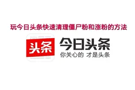 玩今日头条快速清理僵尸粉：和涨粉的方法干货！视频封面
