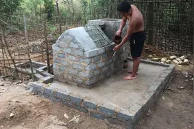 用鹅卵石制作最原始的净水池，特别在大农村超级实用