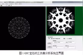 “十心十箭”钻石亮度的数字化模拟图片