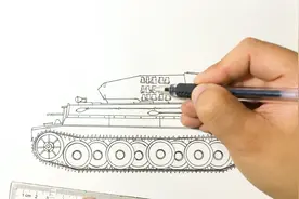 一辆标准的虎式坦克，画出来后看起来很惊艳视频封面