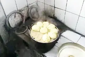 因为懒吗？东北佳木斯农村大妈大炕上包包子 灶台却那么黑视频封面