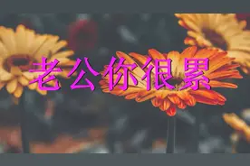 老婆对老公唱的一首《老公你很累》好听极了，感动无数老公