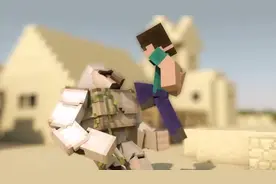 我的世界：mc动画，史蒂夫大战铁傀儡视频封面