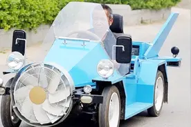 中国农村大爷发明风能电动车，时速比汽车还快，国际媒体争相报道视频封面