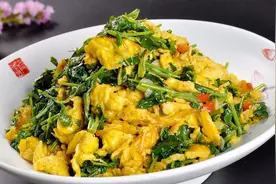 香椿炒鸡蛋，春天的美味，大厨教你正确步骤，错过还得等一年！视频封面