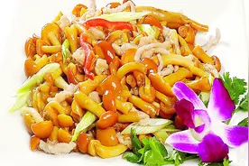 「鸡丝蘑菇卤」制作流程，清香利口，制作简易，可在家尝试视频封面