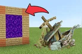 我的世界：PE版 制作一个海洋沉船世界，传送门教学